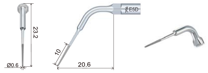 Размеры наконечника для скалера